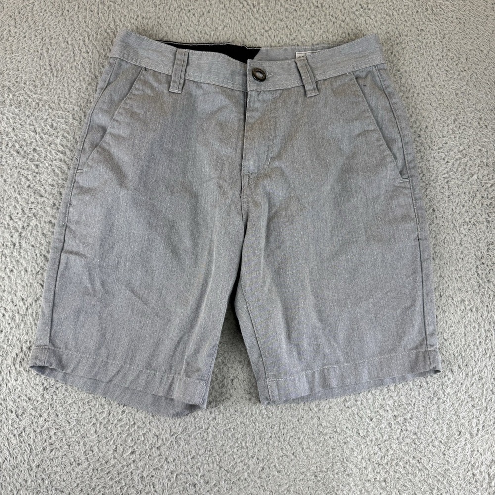 Volcom Shorts Men's 28 Grey‎ Vmonty Chino Relaxed Fit Stretch Flat Front